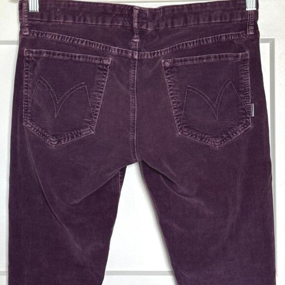 Mother The Looker Corduroy Skinny Pants in Violet Womens Size 30 - Picture 6 of 12